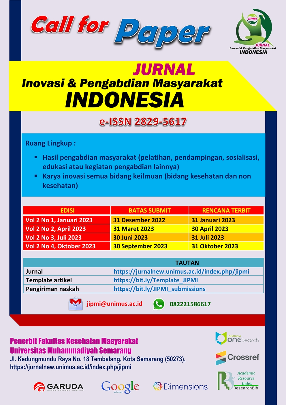 JURNAL INOVASI DAN PENGABDIAN MASYARAKAT INDONESIA